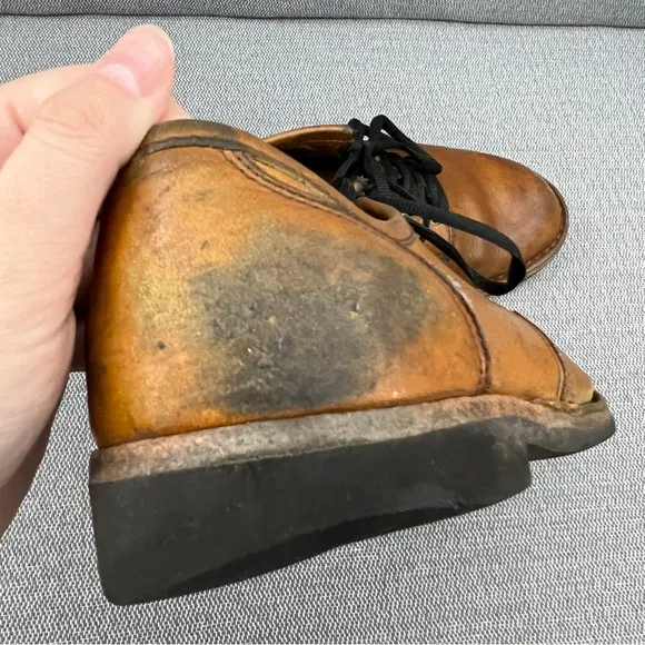 Danger Mt.Tabor 643 Harvest Brown Men’s EE‎ Leather Oxford Shoes Size 9