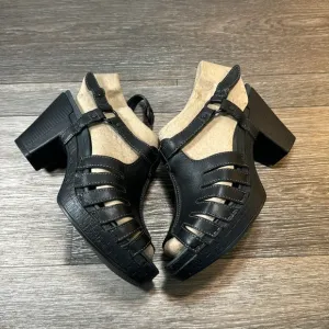 Dansko black leather sandals woman’s size 40 (d61)