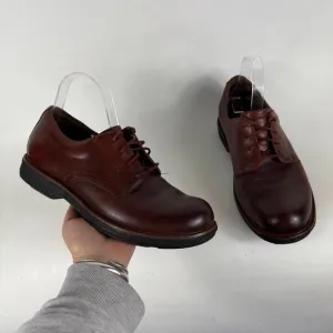 Dansko Josh Oxford Men's 7 Brown Leather Lace-Up Low Top Classic Dress Shoes