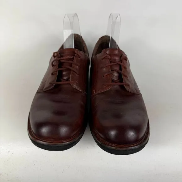 Dansko Josh Oxford Men's 7 Brown Leather Lace-Up Low Top Classic Dress Shoes