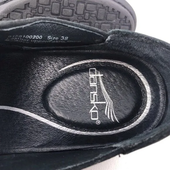 Dansko Lynn Nubuck Leather Slip on Shoes EUR 38
