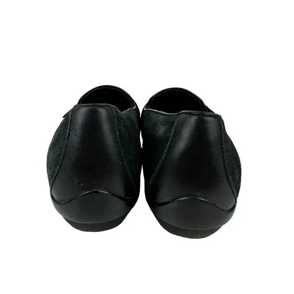 Dansko Women's Loafer Olena Black Metallic Slip On Comfort Shoes Sz 40 US 9