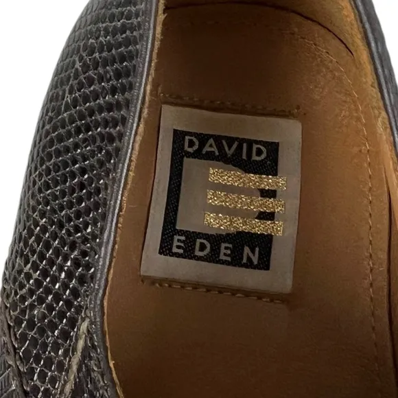 David Eden Mens 10.5 Shoes Ostrich Brown Hummer Handmade Exotic Leather Casual