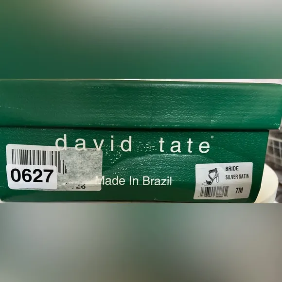 David Tate® Silver Bride Sandals Heels size 7M New in Box