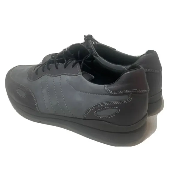 DB Easy B Mens NEW Size 13 Gray Leather Tennis Dress Shoes