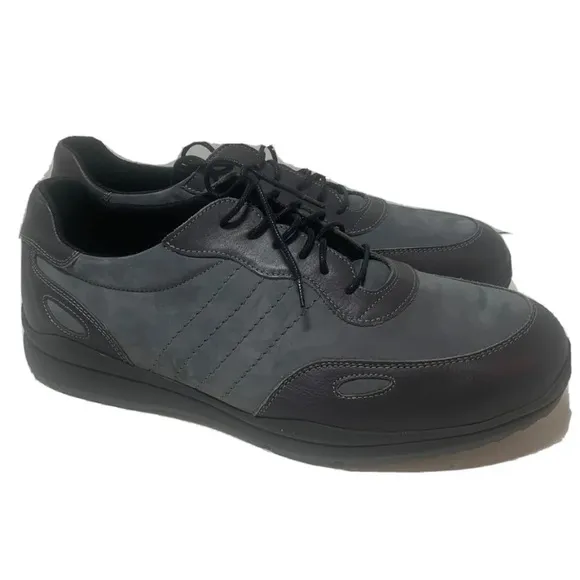 DB Easy B Mens NEW Size 13 Gray Leather Tennis Dress Shoes