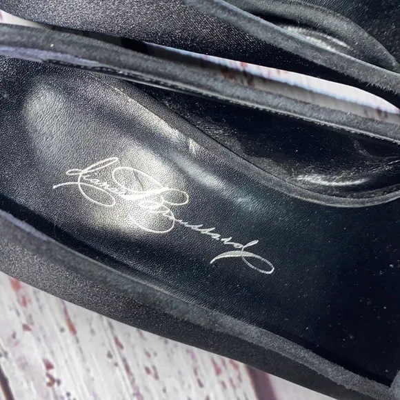 Diana Broussard black chain flats size 36 1/2