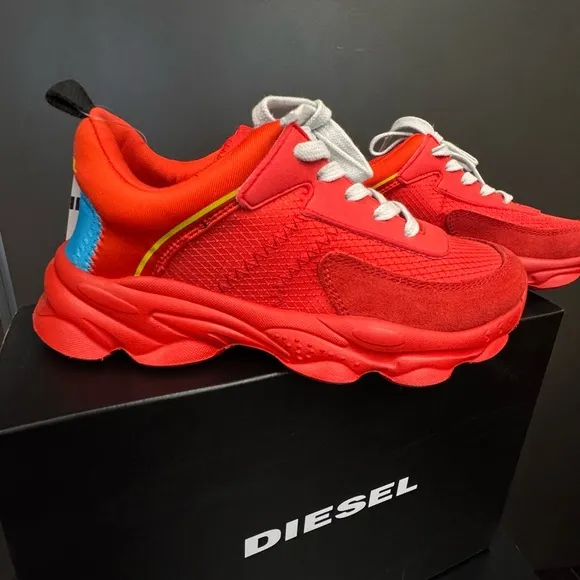 Diesel Kids Red Sneakers