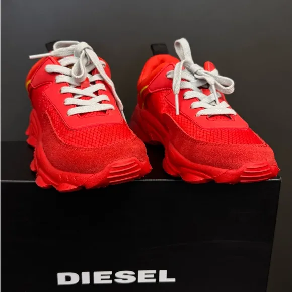 Diesel Kids Red Sneakers