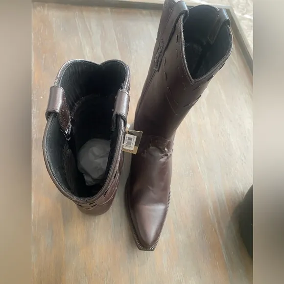 Dingo Western Boots Mens 9.5 Pull On #Stagecoach Bucklace DI814