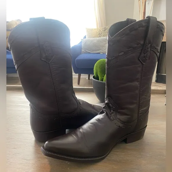 Dingo Western Boots Mens 9.5 Pull On #Stagecoach Bucklace DI814