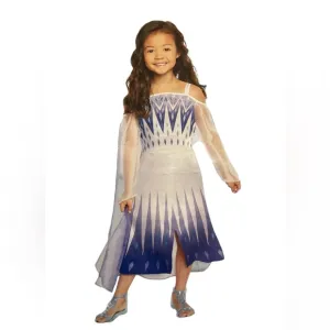 Disney Frozen Elsa the snow queen costume and matching shoes 4-6X