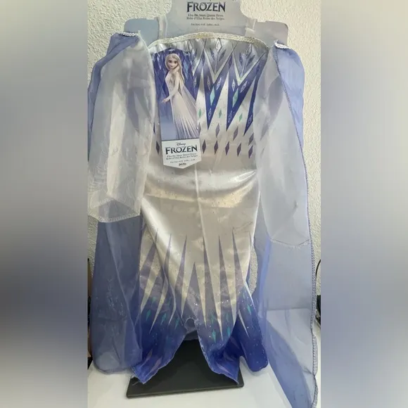 Disney Frozen Elsa the snow queen costume and matching shoes 4-6X