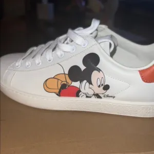 Disney Kids White and Orange Sneakers