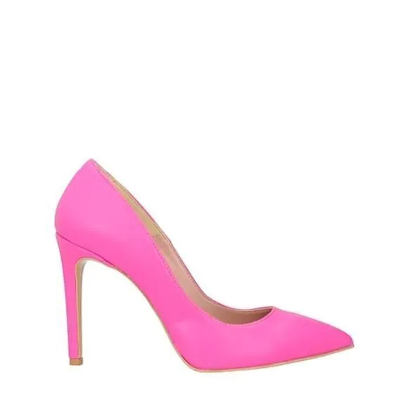 Divine‎ Follie Italian Crafted Fuchsia Stiletto Pumps High Heel Pointed Toe