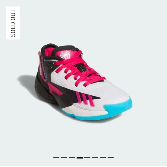 D.O.B. Donovan Mitchell Spider-Man adidas sneakers size 1. Brand new