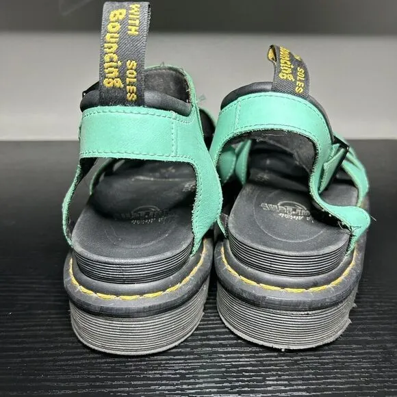 Doc Martens Blaire Sandals Women’s Size 7 Teal Leather