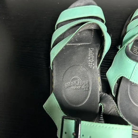 Doc Martens Blaire Sandals Women’s Size 7 Teal Leather