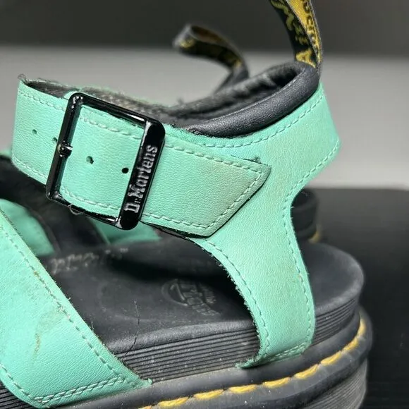 Doc Martens Blaire Sandals Women’s Size 7 Teal Leather