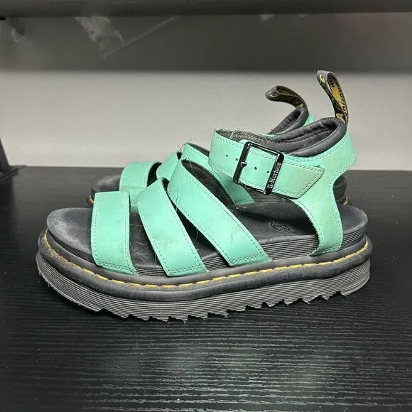 Doc Martens Blaire Sandals Women’s Size 7 Teal Leather