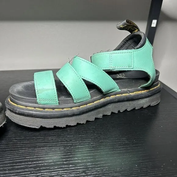 Doc Martens Blaire Sandals Women’s Size 7 Teal Leather