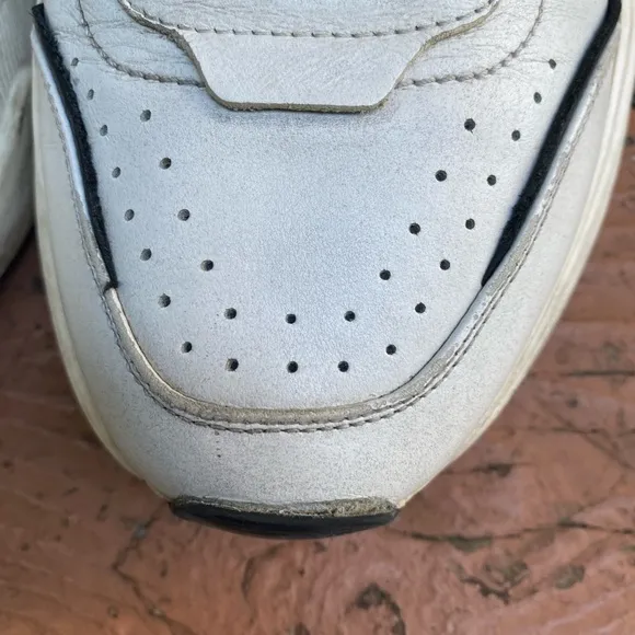 Dolce &amp; Gabbana White Leather Daymaster 7.5 Preowned Sneakers Italy Authentic