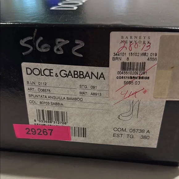 🪩Dolce &amp; Gabbana Women's Brown Peep Toe Heels
