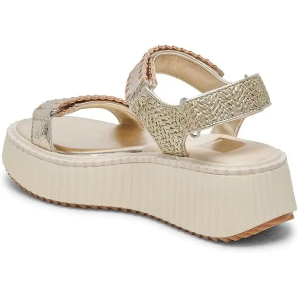Dolce Vita Shoes Debra Gold Metallic Sandals