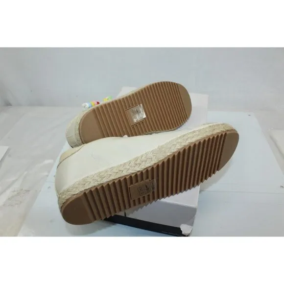 Dolce Vita Women's Casual Pride Sneakers Ivory Leather Upper Size 7.5