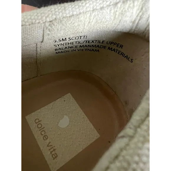 Dolce Vita Women’s Saydi Slip On Ivory Size 9.5