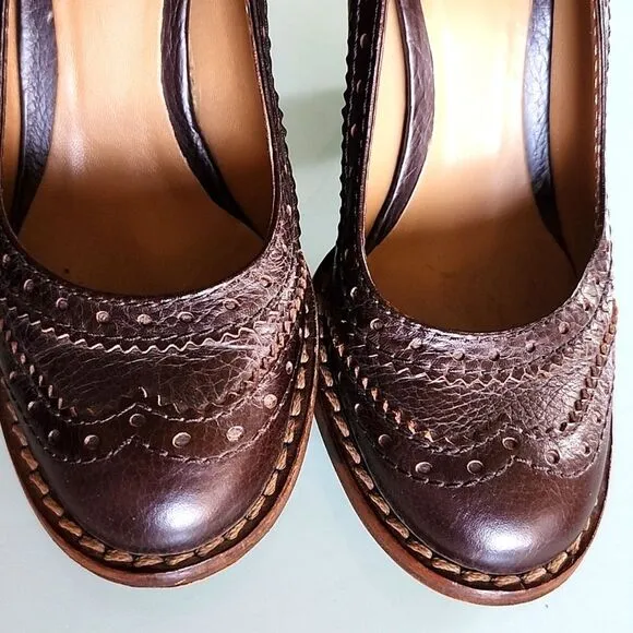 Dolce &amp; Gabbana Leather Oxford Heels