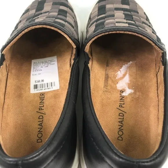 Donald Pliner Alvin Woven Slip On Sneaker Shoes
