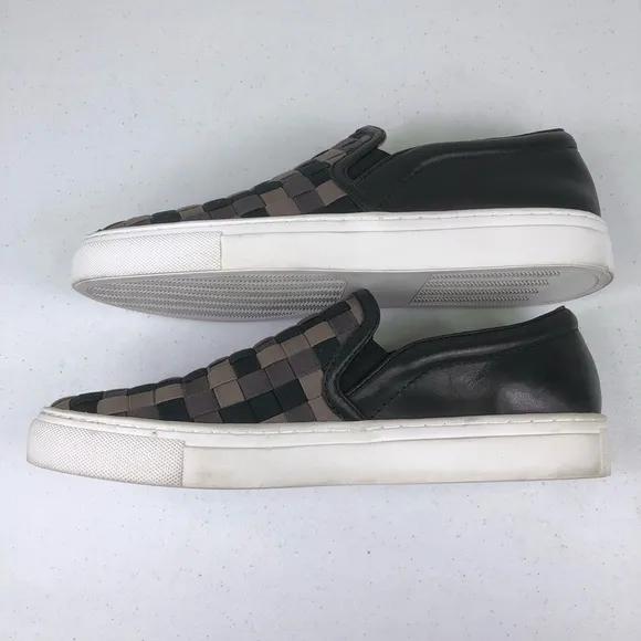 Donald Pliner Alvin Woven Slip On Sneaker Shoes