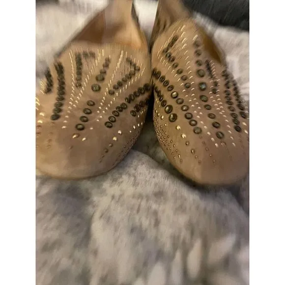 Donald pliner size 9 studded crystal loafers/flats/shoes totim