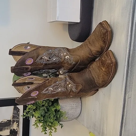Double H Women's  Broad Toe Boots Sz 6.5