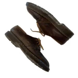 Dr Doc Martens Men’s US 10 Made In England Vintage Brown Leather Oxford Shoes