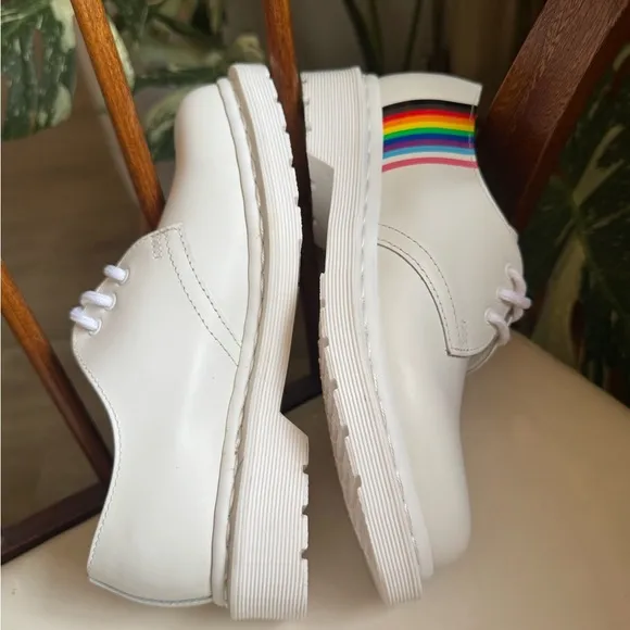 DR MARTENS 1461 FOR PRIDE SMOOTH LEATHER OXFORD SHOES - 4M / 5L