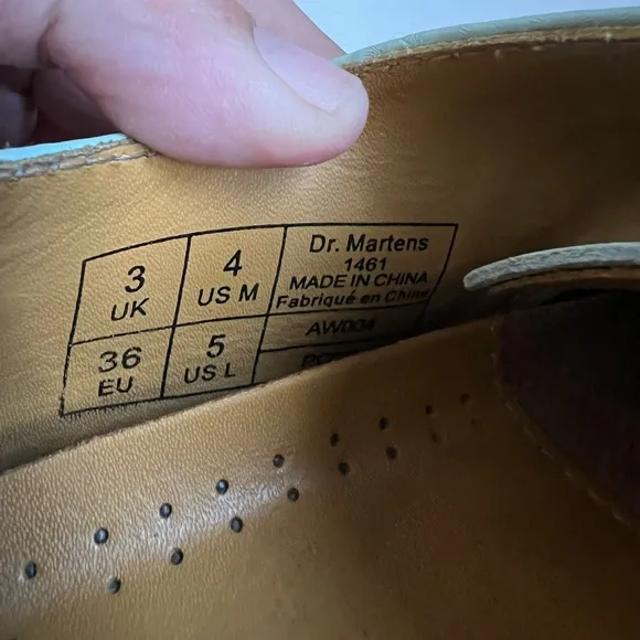 Dr. Martens 1461 Oxford Shoes in Mint Size 5
