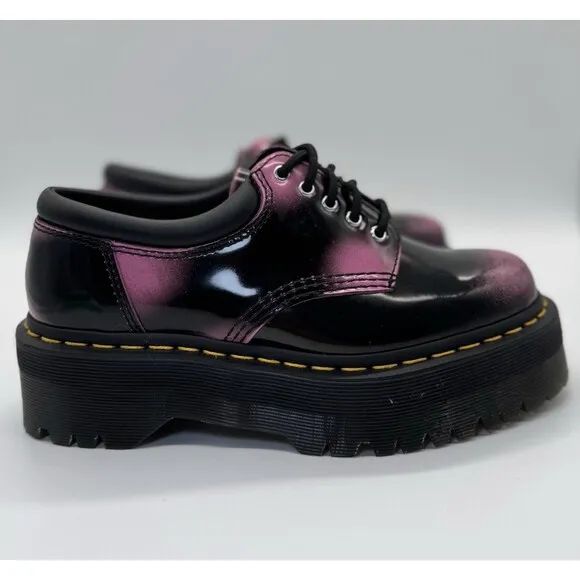 Dr. Martens 8053 Unisex Quad Platform Oxford Shoes Size 7 Women / 6 Men