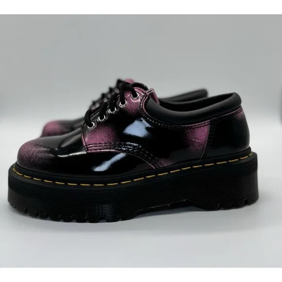 Dr. Martens 8053 Unisex Quad Platform Oxford Shoes Size 7 Women / 6 Men