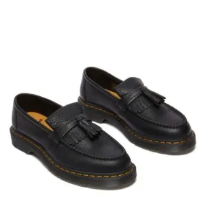 Dr. Martens Adrian Yellow Stitch R31997001 Unisex 6 Black Loafers Boots ZPO1113