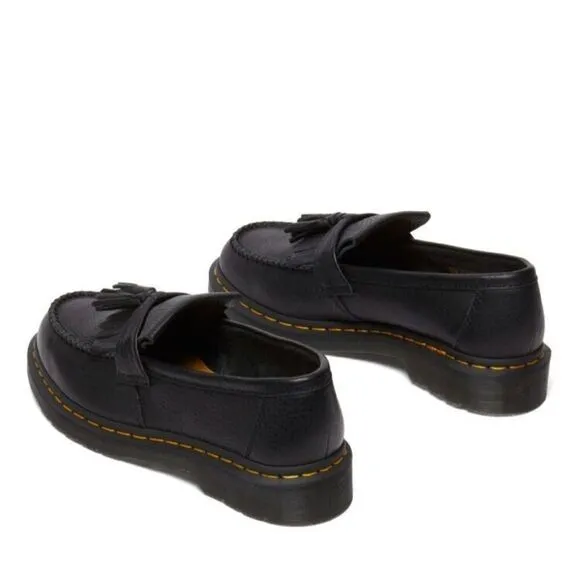 Dr. Martens Adrian Yellow Stitch R31997001 Unisex 6 Black Loafers Boots ZPO1113