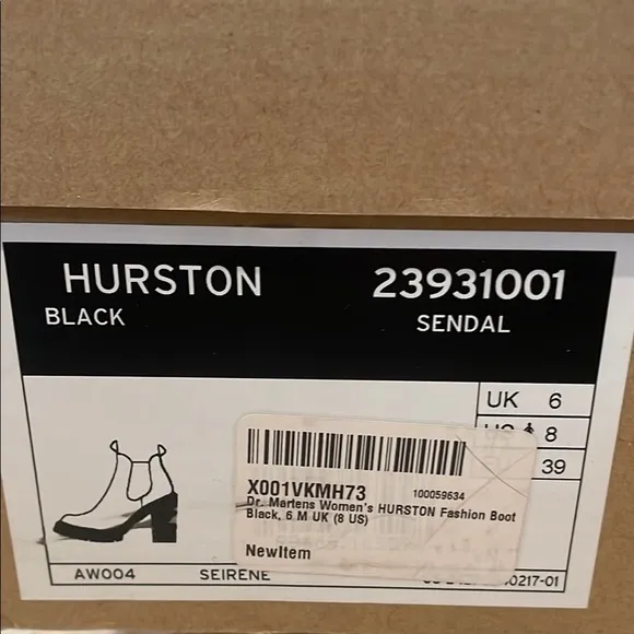 Dr. Martens Black “Hurston” Chelsea Boots Women’s size 8