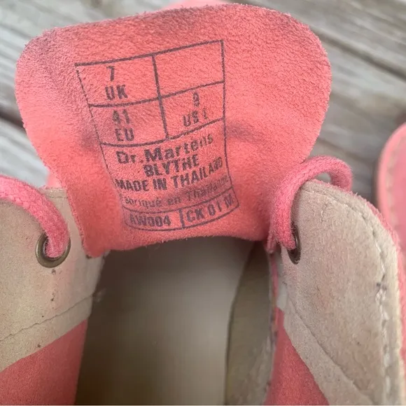 Dr. Martens Blythe pink suede leather chukka boots Doc Martens- 9