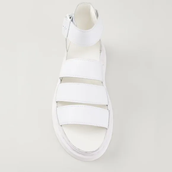 Dr. Martens CLARISSA Sandals White EU37 US6 fits US7 runs large **read