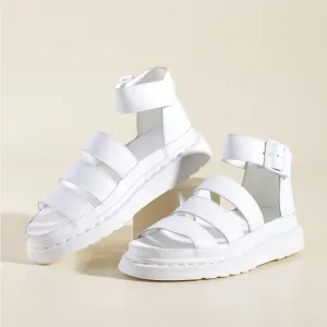 Dr. Martens CLARISSA Sandals White EU37 US6 fits US7 runs large **read