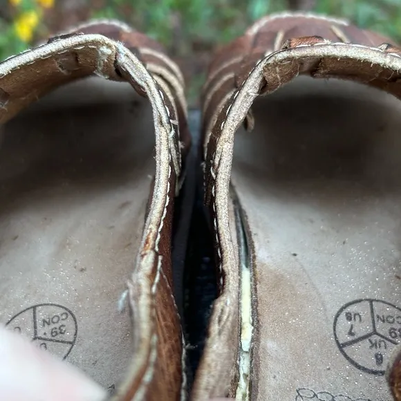 Dr. Martens Fisherman Sandals Made in England Brown Leather US M 7 W8 RARE Y2K