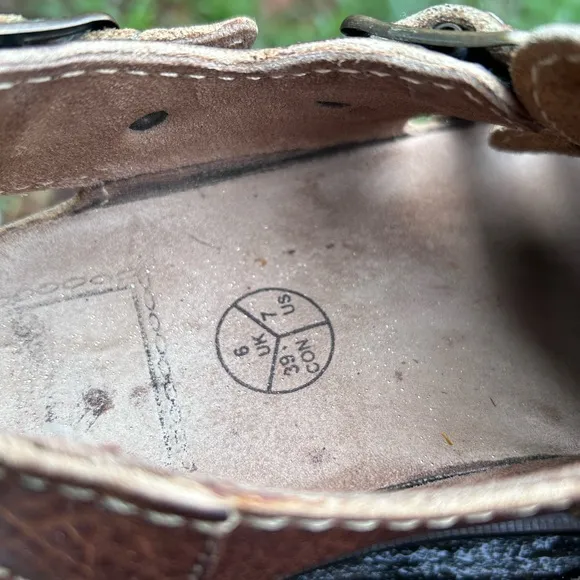 Dr. Martens Fisherman Sandals Made in England Brown Leather US M 7 W8 RARE Y2K