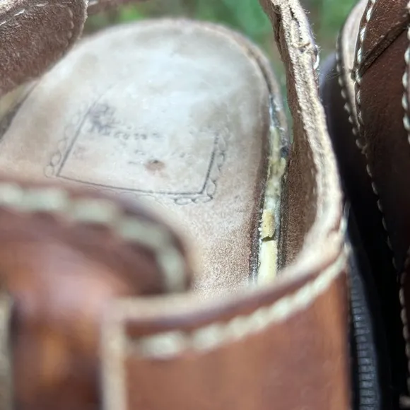 Dr. Martens Fisherman Sandals Made in England Brown Leather US M 7 W8 RARE Y2K