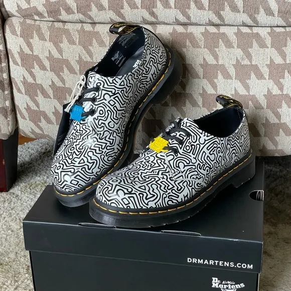 Dr. Martens Keith Haring 1461 Printed Leather Oxford Shoes Unisex
